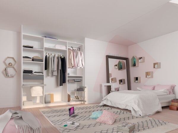 dressing linéaire sur mesure chambre ado